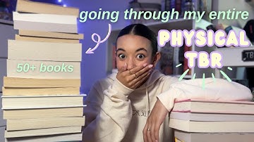 my ENTIRE physical tbr! (every single book i own that i haven