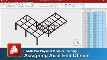 Assigning Axial End Offsets in the STAAD.Pro Physical Modeler