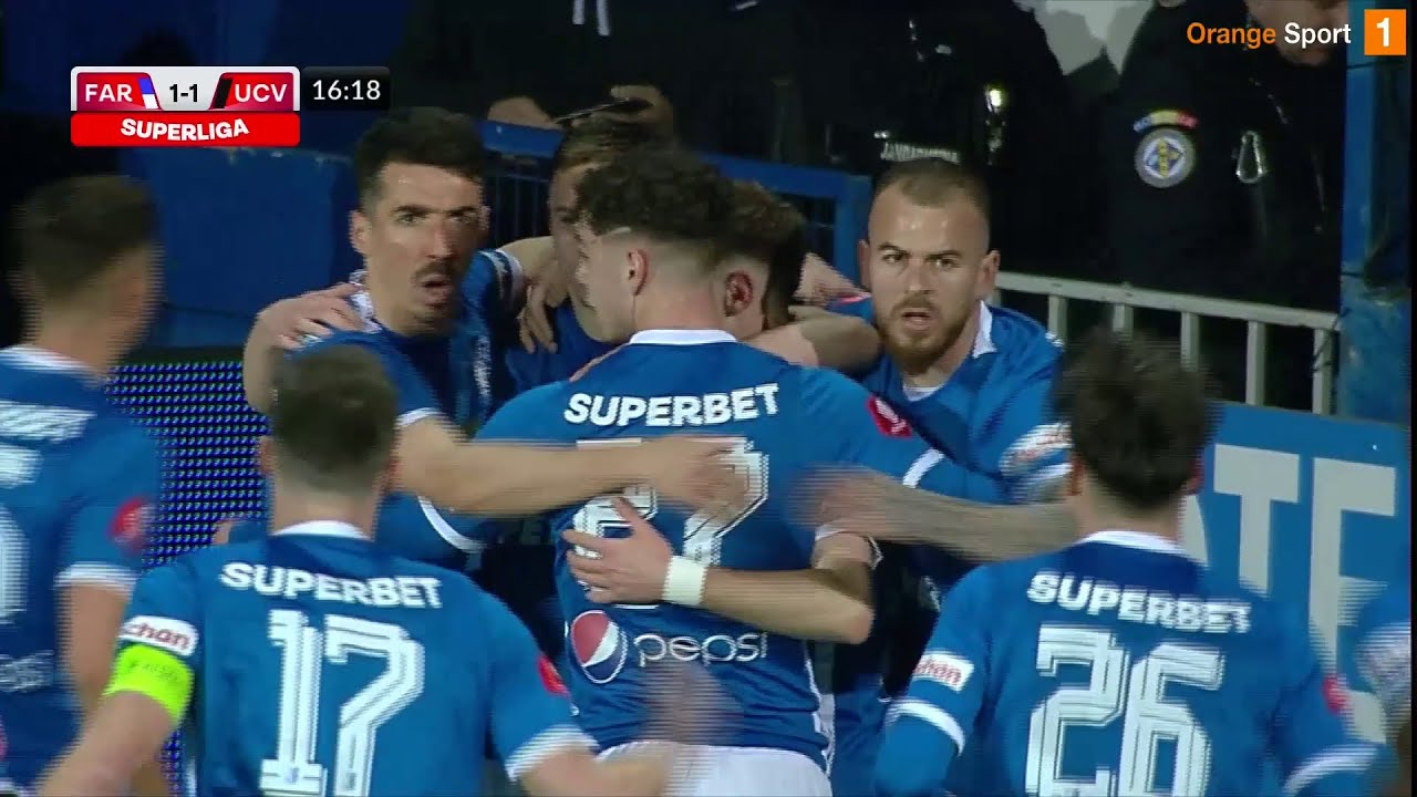 REZUMAT | Farul - Universitatea Craiova 3-2. Meci nebun și goluri superbe la Ovidiu