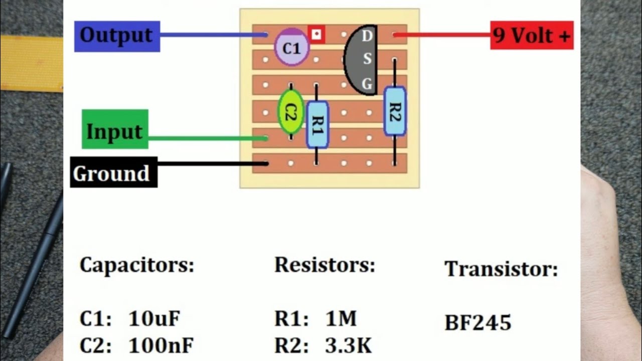 DIY JFET Buffer Pedal (enclosure build) [Skill Level: Easy/Starter