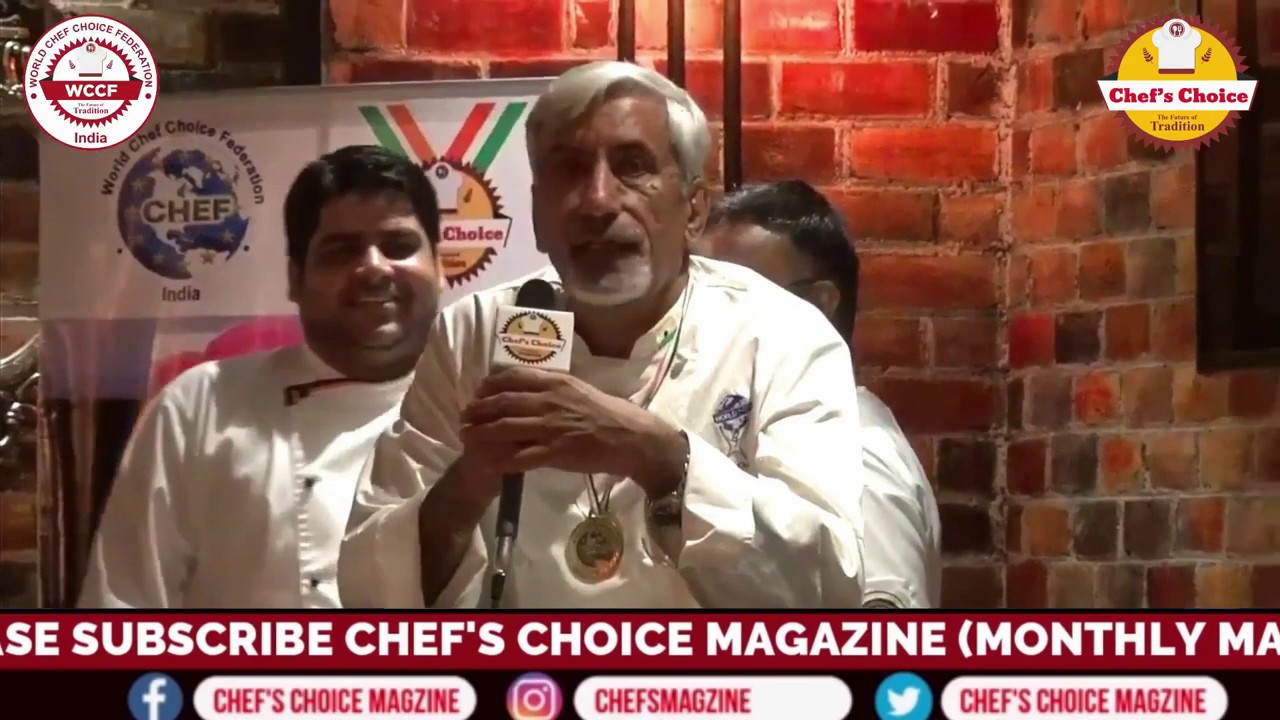 Chef Sudhir Sibal Editor Cuisine Digest Ex Vice President Itdc Magazine Launching Event Wccf Delhi Youtube