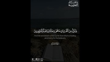 ﴿وَنُنَزِّلُ مِنَ القُرآنِ ما هُوَ شِفاءٌ وَرَحمَةٌ..﴾ | القارئ: راشد الحليبة