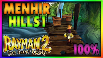 Rayman 2: The Great Escape | The Menhir Hills 1 [07/22] | 100% Walkthrough [21:9 1440p]