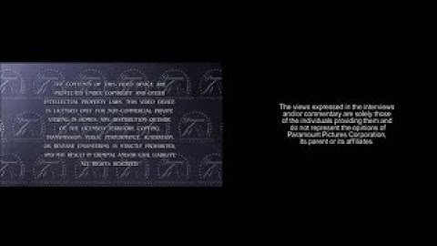 Paramount Warning Screen/The Views Expressed Screen (widescreen) Again