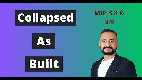 MIP 3.8 & 3.9: Collapsed As-Built Delay Analysis Method