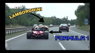 Formula Gp2 Circulando En Autobhan Republica Checa Lamborgini Y Bugatti Chiron