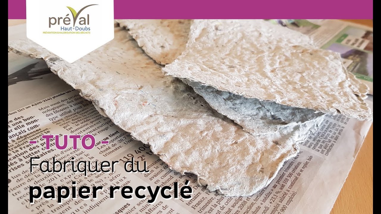 [ TUTO 7 ] Fabriquer du papier recyclé YouTube — free download