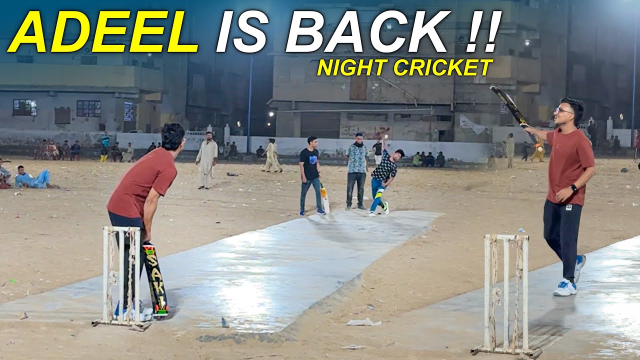 Aj Hum Night Cricket Khelne Gaye Shafique Colony !! 😍