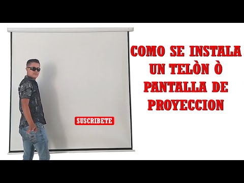 Video: ¿Cómo se cuelga una pantalla de proyector?