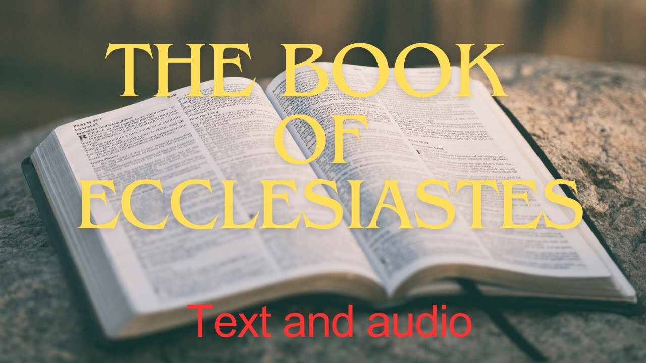 The Book Of Ecclesiastes - Chapter & Guide In Description - Max McClean ...
