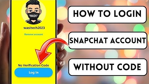 How to Login Snapchat Without Verification Code or Recovery Code | iPhone |2023|#snapchatloginissue