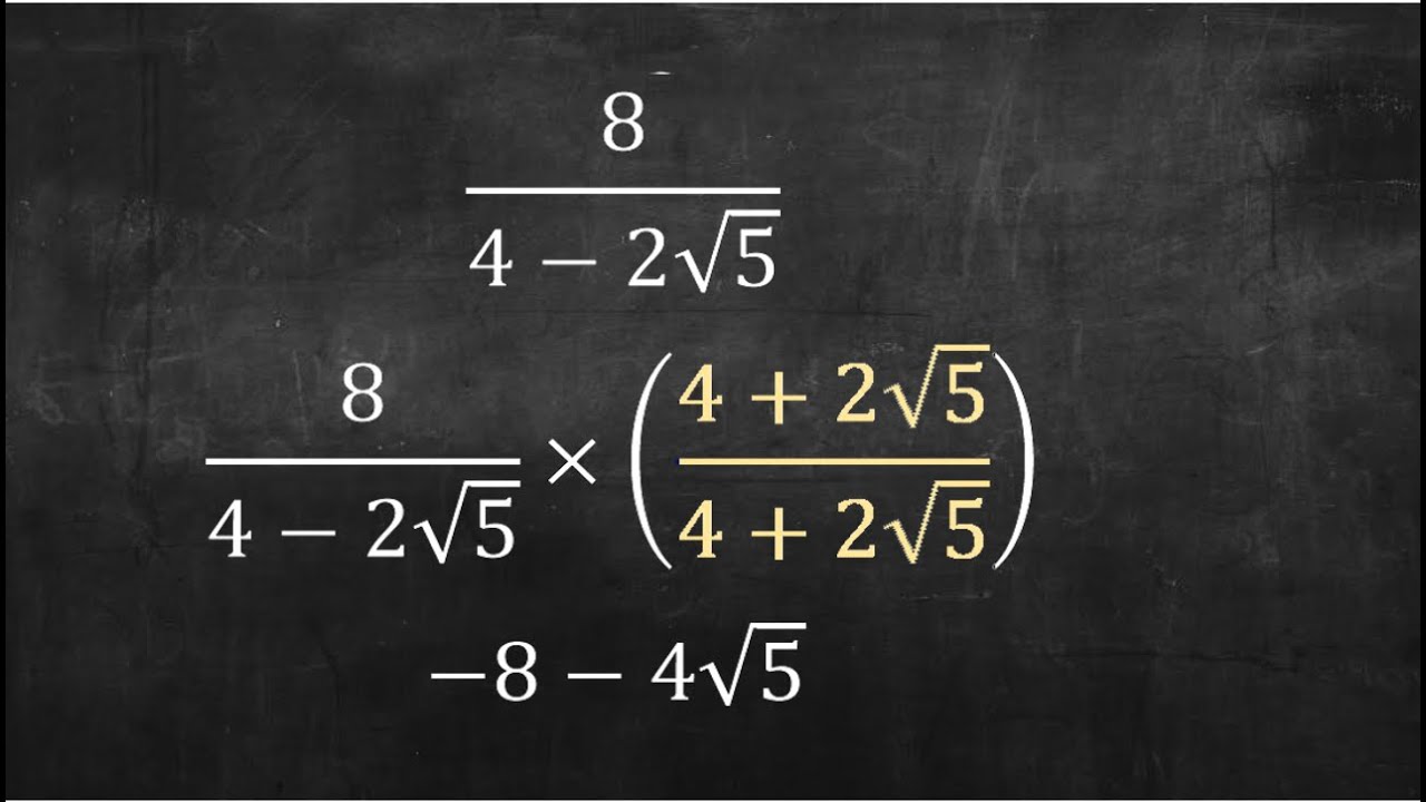 Rationalizing the Denominator 2 - YouTube