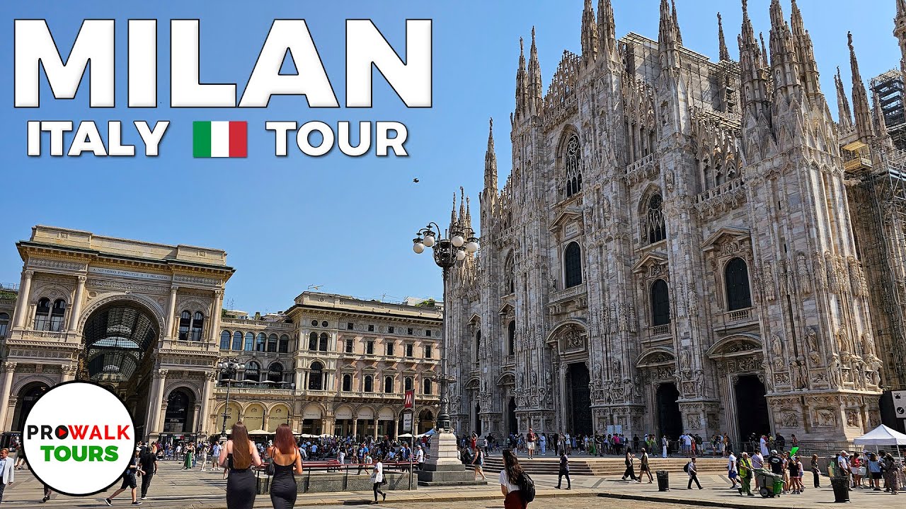 4K60fps Walking Tour of Milan – The Fashion Capital of Italy with Captions by Prowalk Tours – Video