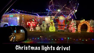 Christmas Lights Drive 2023 (Soft Spoken version) With quiet music~Relaxing driving sounds~ASMR screenshot 2