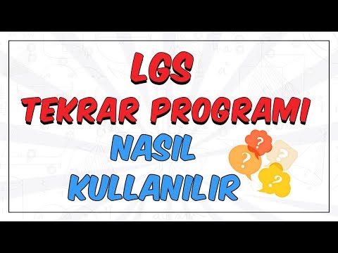 LGS Tekrar Programı Nasıl Kullanılır ?