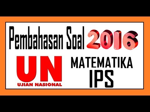 Pembahasan Soal Un Sma 2016 Matematika Ips No 11 Youtube