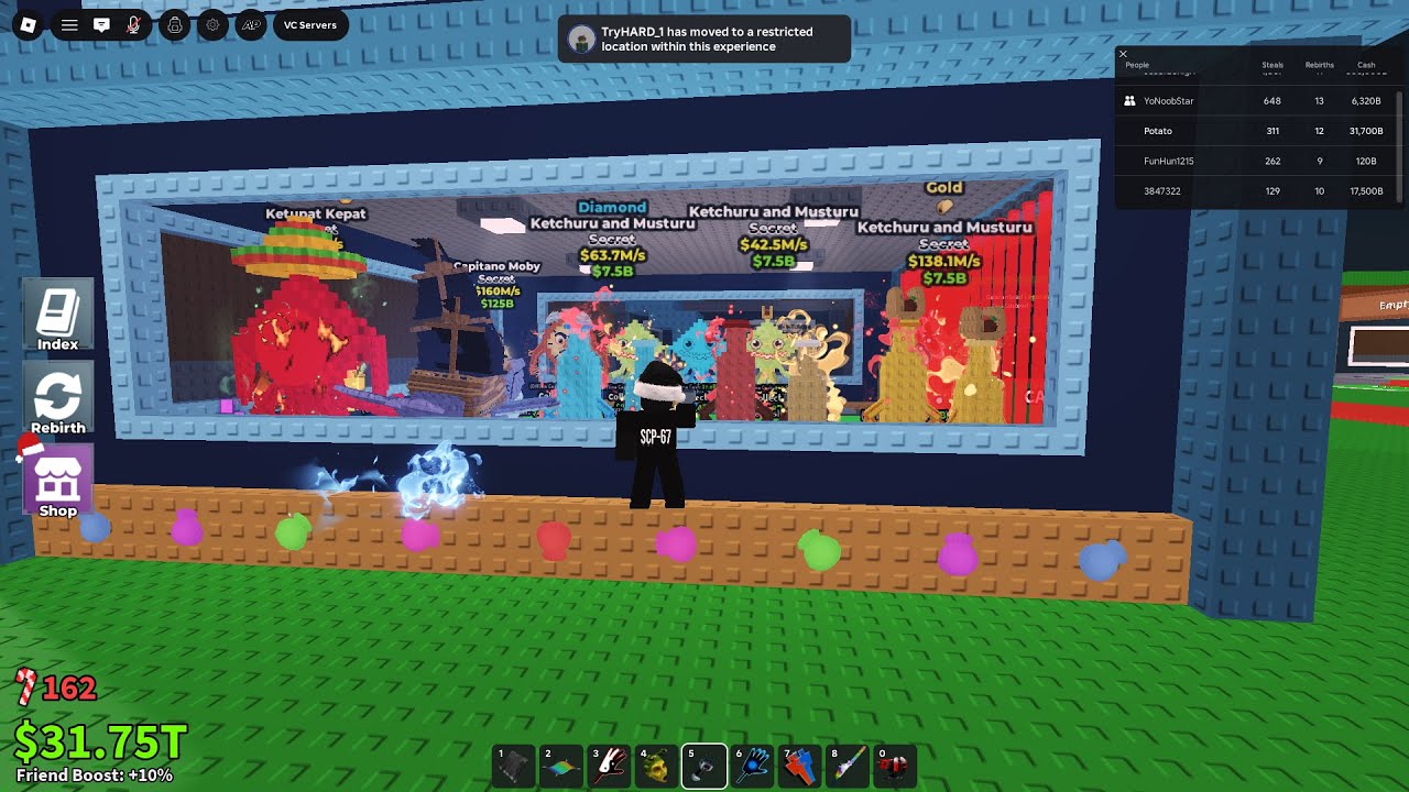 TRADING IN SAB ALSO PVP LIVE #sab #roblox