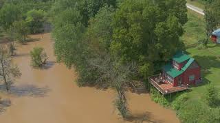 2of2 Record Flooding Steuben Wisconsin Aug 30, 2018 - DJI Mavic 2 Pro 4K 30p