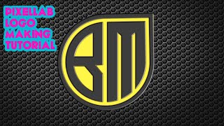 Bm Drop Shape Professional Logo Design In Pixellab 3D Logo Making Pixellab Editing Tutorial