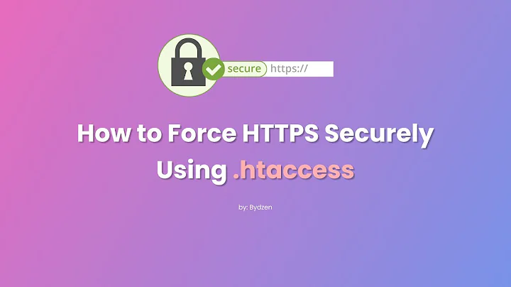 How to Force HTTPS Securely Using .htaccess