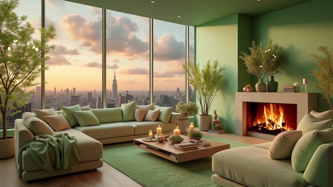 Soothing Fireplace Ambience | Soft Piano Music & Warm Fire for Inner Peace