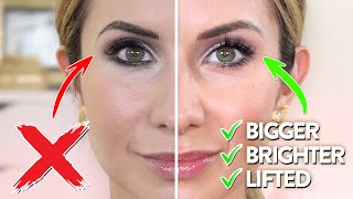 7 Common Eye Makeup Mistakes that look bad! Fix these for bigger, brighter, lifted eyes! screenshot 4