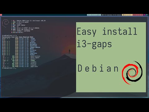 i3-gaps Installation using shell script on Debian minimal.