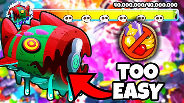 Well... Elite Bloonarius No Monkey Knowledge... Too Easy...