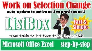 Assign ListBox items to active cell🔥Add items to ListBox🔥Unselect items🔥Table to listbox #excel #vba