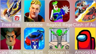 Merge Battle Car,Stickman Incredible,Among Us,Ragdoll Rage,Free Fire,Fortnite,Scary Teacher 3D...... screenshot 5