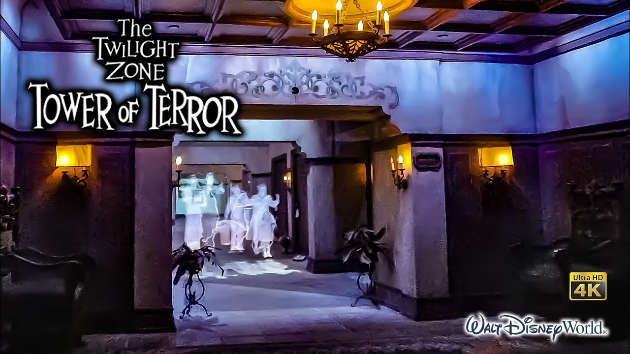 The Twilight Zone Tower of Terror On Ride Low Light 4K POV Walt Disney World 2024 01 01