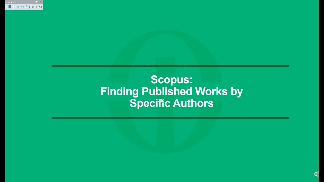 Scopus: Authors