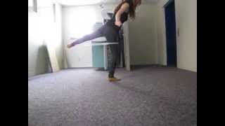 An attempt at floor hooping