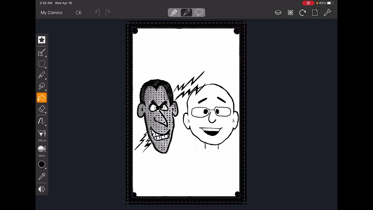 Reverse engineering and analyzing a comic/comic book/cartoon made using 'Comic Draw' software.