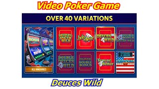 Video Poker Deuces Wild Slot Game Walk Thru screenshot 5