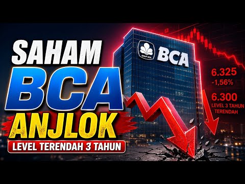 SAHAM BBCA ANJLOK KE LEVEL TERENDAH DALAM TIGA TAHUN