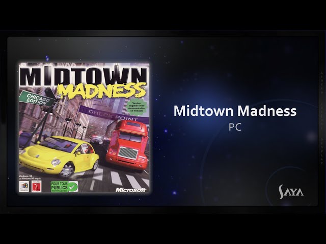 Jeu PC Big Box - Midtown Madness Version Française - Boîte Et Cale Seulement - Très Bon état