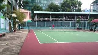 20140609 kick serve practice