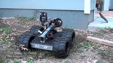 Monster Minibot Crawling over Obstacles