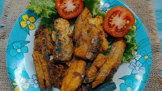 Resep Ikan Tongkol Goreng tepung [rasanya kres tidak meletup letup ikannya  karna ada tepungnya]