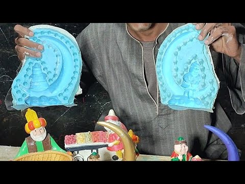 طريقه تصنيع قالب سيليكون اشكال رمضان مع الشرح