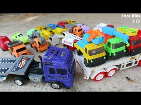Excavator, Dump Truck, Truck Container I Car Toy Vidio For 