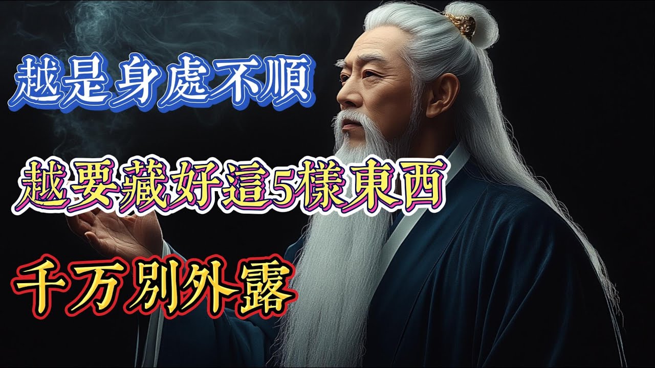 越是人生低谷,越要把身上這 5 樣東西深藏不露 - YouTube