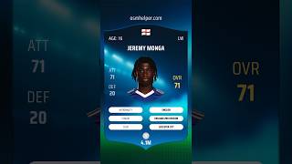 Jeremy Monga is recommendation of today for OSM. #osmscout #osm #onlinesoccermanager #osmtactics