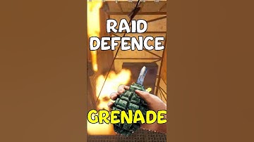 Defending the Raid with an F1 Grenade! In Rust! 😂😂🔥🔥 #rust #funnymoments #shorts #shortsfeed