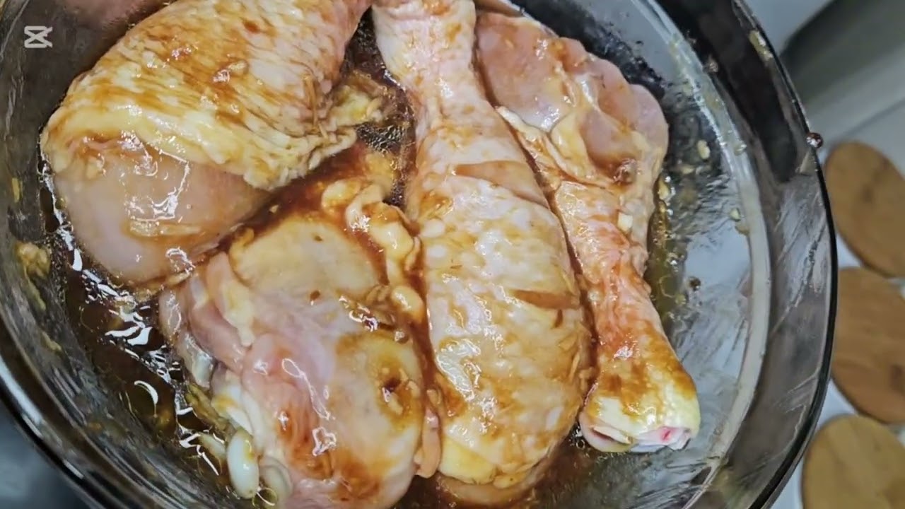 عشاء سريع بلا تعب وبمكونات بسيطة Gratin  dauphinois et cuisse de poulet au miel et citron  🍋 🍋 