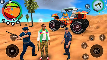 Monster Truck Driving in Open World - Vegas Crime Simulator 2 - Android Gameplay