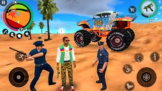 Monster Truck Driving in Open World - Vegas Crime Simulator 2 - Android Gameplay screenshot 2