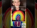 Rainbow -shaped pillow