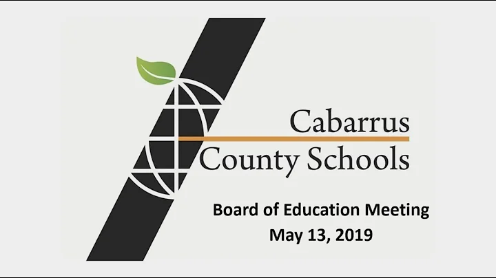 Board of Education Business Meeting May 13, 2019 P...